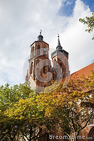 Johannis church in Gottingen - Germany, Lower Saxony Stock Photo