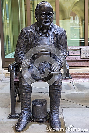 John Clare Statue in Northampton Editorial Stock Photo