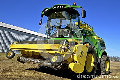 John Deere 8000 Forage Harvester Editorial Stock Photo