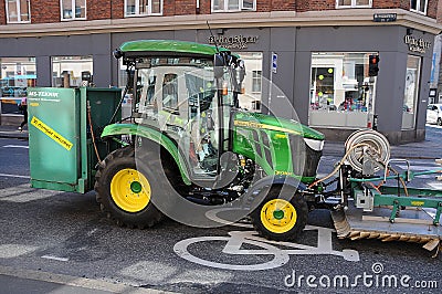 JOHN DEERE TRAKTOR IN COPENHAGEN DENMARK Editorial Stock Photo