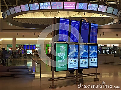 John F Kennedy Airport in New York Editorial Stock Photo