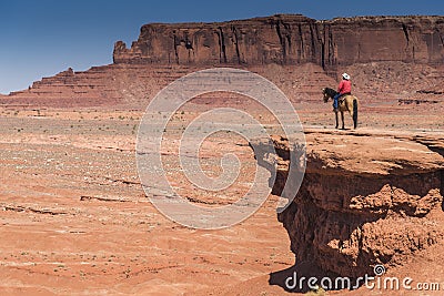 John Ford Point and Sentinel Mesa Monument Valley Arizona Editorial Stock Photo