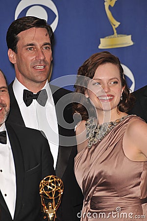 John Hamm,Elizabeth Moss Editorial Stock Photo