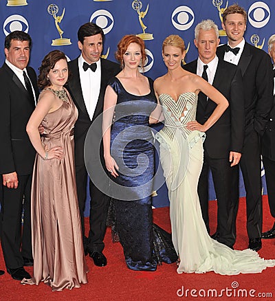 John Hamm,January Jones,Christina Hendricks,Elizabeth Moss Editorial Stock Photo