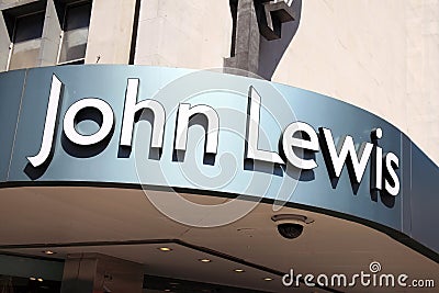 John Lewis sign Editorial Stock Photo