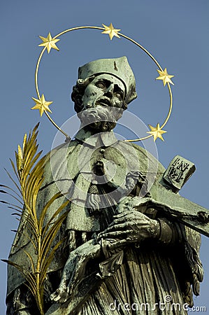 John of Nepomuk statue Stock Photo