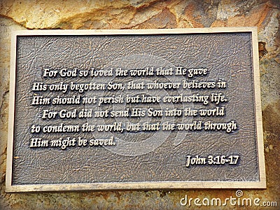 John 3:16-17 Stock Photo