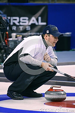 John Shuster - USA Olympic Curling Athlete Editorial Stock Photo