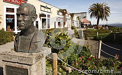 John Steinbeck Bust Editorial Stock Photo