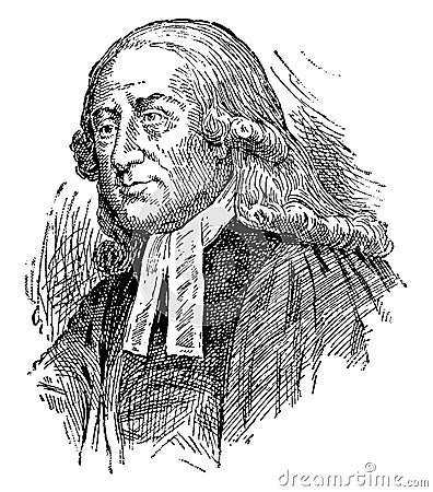 John Wesley, vintage illustration Vector Illustration