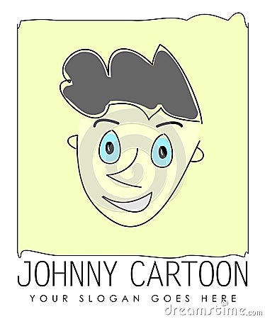 Johnny cartoon portrait Stock Photo