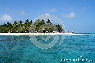 Johnny Cay Beach in San Andres / Colombia Stock Photo