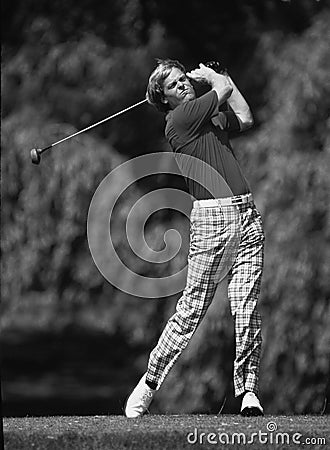 Johnny Miller Professional Golfer. Editorial Stock Photo