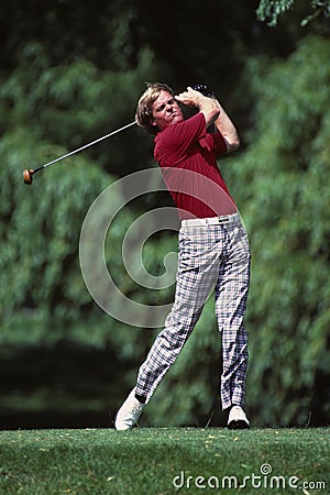 Johnny Miller Professional Golfer. Editorial Stock Photo