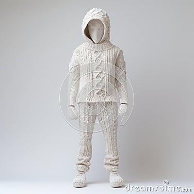 Johnny Zgs: Redesigned Knitted Garments Inspired By Realistic Sculptures Stock Photo