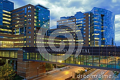 The Johns Hopkins Hospital Editorial Stock Photo