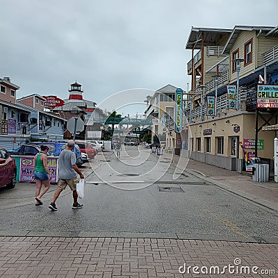 Johns Pass Madiera Beach Boardwalk, St Pete Florida Editorial Stock Photo