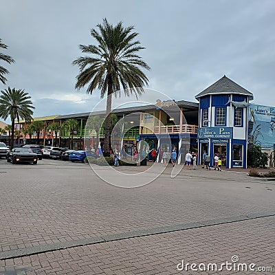 Johns Pass Madiera Beach Boardwalk, St Pete Florida Editorial Stock Photo