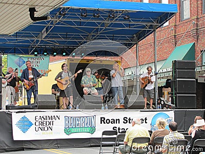 Blue Plum Festival - Musical Performance Editorial Stock Photo