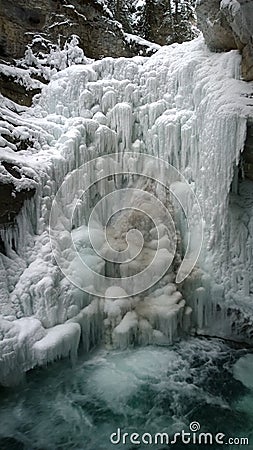 Johnston canyon Stock Photo