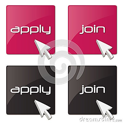 Join buttons Vector Illustration