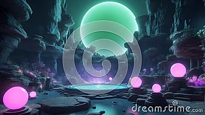Unveiling Tomorrow: DataEclipse Odyssey Adventure. AI generate Stock Photo