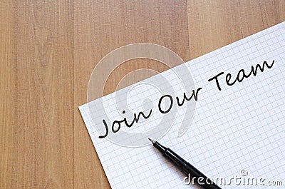 Join Our Team Concept Stock Photo
