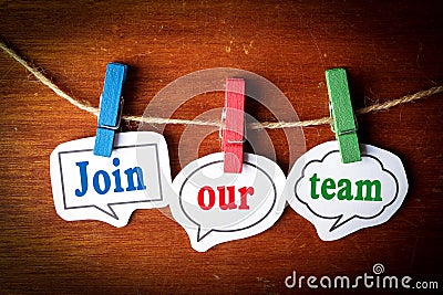 Join our team Stock Photo