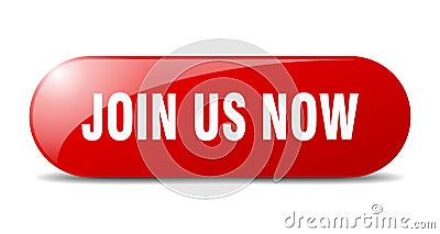 join us now button. join us now sign. key. push button. Vector Illustration