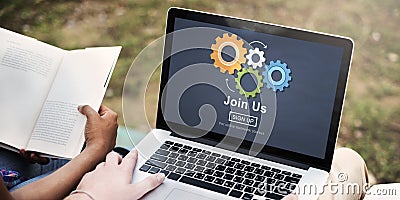Join Us Recruitment Employment Hiring Concept Stock Photo