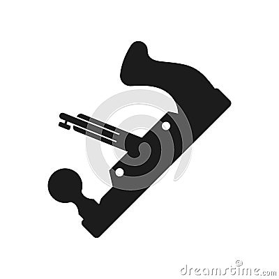 Joinery tool Vector black icon on white background. Vector Illustration