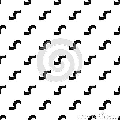 Joint pipe in form S letter pattern vector Vector Illustration