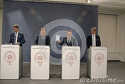 JOINT PRESS CONFERENCE _BEDRE BALANCE Editorial Stock Photo