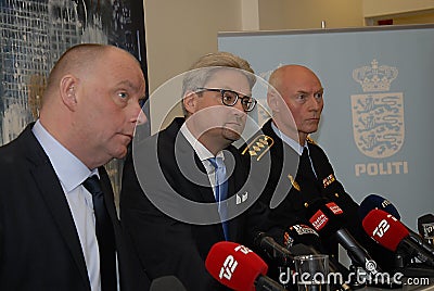 JOINT PRESS CONFERENCE REGARDING DNISH SECURITY Editorial Stock Photo