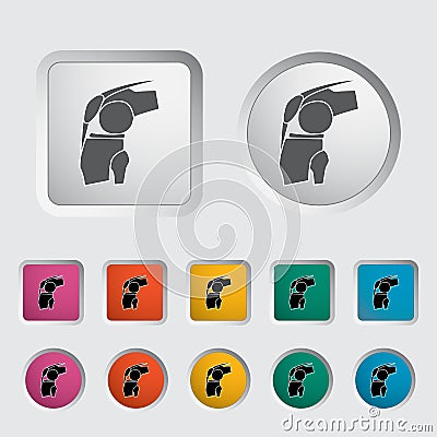 Joint single icon. Vector Illustration