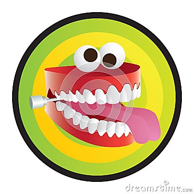 Joke Teeth Vector Illustration