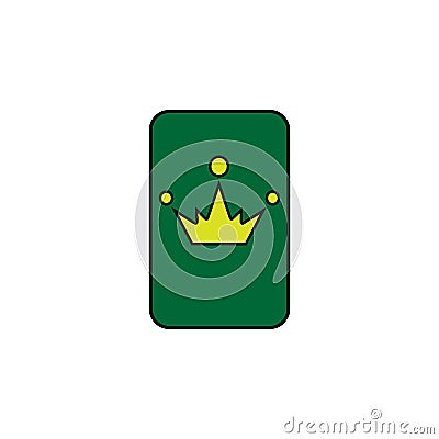 Joker card . Element of Casino icon for mobile concept and web apps. Detailed Joker card can be used for web and mobile Stock Photo
