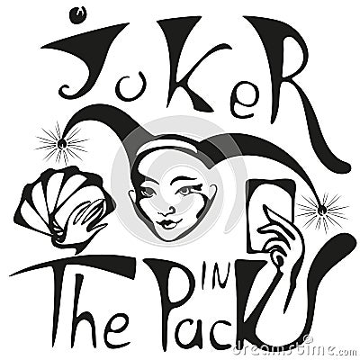 Joker in the pack Vector Illustration