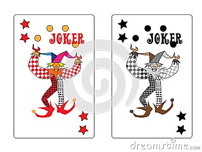 Joker playing card Stock Photo