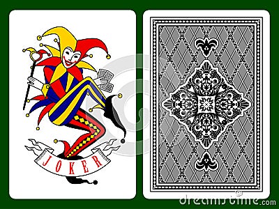 Joker playing card Vector Illustration