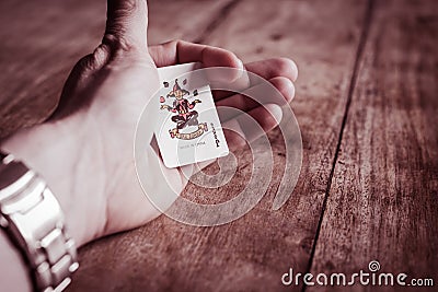 Joker Wild Card | Playing Cards | Gambling | Gambler | Poker Game Stock Photo