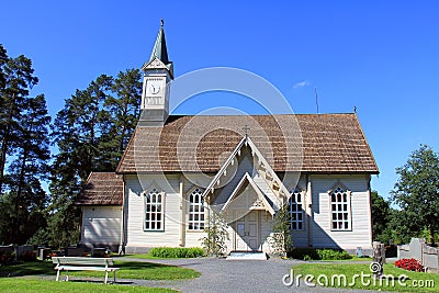 Jokioinen Lacework Church Stock Photo