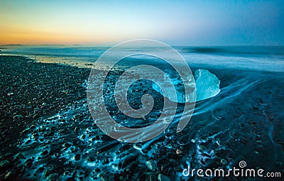 Jokulsarlon Glacier Lagoon, Iceland Stock Photo