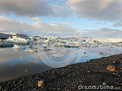 Jokulsarlon, glacier lake Stock Photo