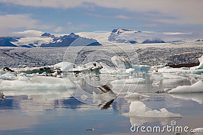 Jokulsarlon lake - Iceland. Summer day. Stock Photo