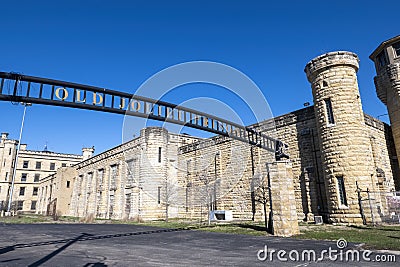 Joliet Prison, Jail, Illinois Travel Editorial Stock Photo
