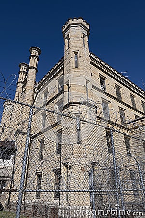 Joliet Prison, Jail, Illinois Travel Stock Photo