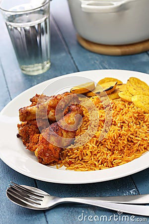 Jollof rice, west african cuisine Stock Photo