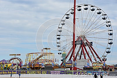 Jolly Roger Amusement Park in Ocean City, Maryland Editorial Stock Photo