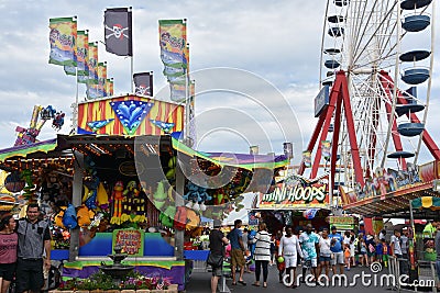 Jolly Roger Amusement Park in Ocean City, Maryland Editorial Stock Photo